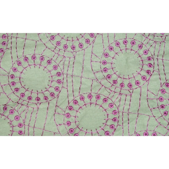 Edward Linen/Rayon A-Line Skirt Circles Size 12 - Picture 5 of 8